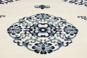 Ivory Floral Chinese Style 12X15 Modern Oriental Rug