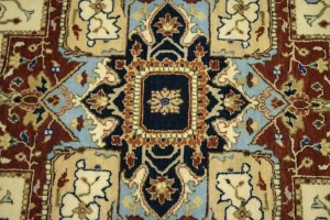 Cream Geometric Floral 6X8 Oriental Rug