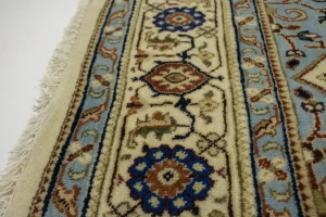 Cream Geometric Floral 6X8 Oriental Rug
