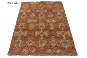 Rust Floral 4X6 Modern Oriental Rug