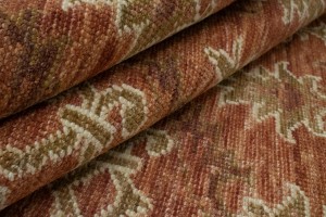 Rust Floral 4X6 Modern Oriental Rug