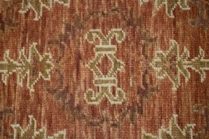 Rust Floral 4X6 Modern Oriental Rug