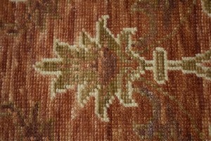 Rust Floral 4X6 Modern Oriental Rug