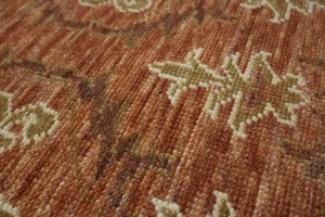 Rust Floral 4X6 Modern Oriental Rug