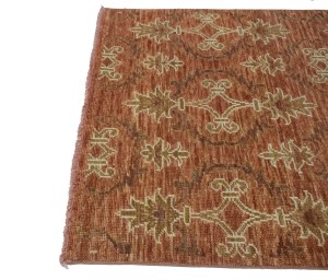 Rust Floral 4X6 Modern Oriental Rug