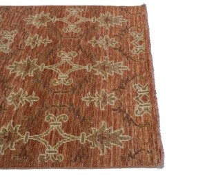 Rust Floral 4X6 Modern Oriental Rug