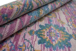 Muted Magenta Floral Chobi 5X8 Modern Oriental Rug