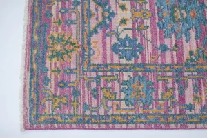 Muted Magenta Floral Chobi 5X8 Modern Oriental Rug