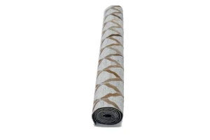 Gray Geometric 4X6 Cowhide Patchwork Modern Rug
