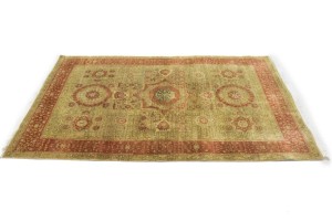 Beige Geometric 4X6 Mamluk Oriental  Rug