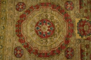 Beige Geometric 4X6 Mamluk Oriental  Rug