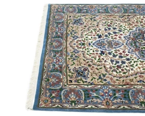 Cream Floral 4X6 Kirman Oriental Rug