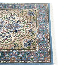 Cream Floral 4X6 Kirman Oriental Rug
