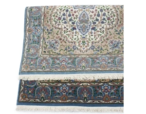 Cream Floral 4X6 Kirman Oriental Rug