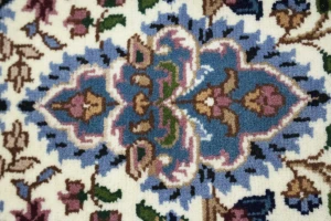 Cream Floral 4X6 Kirman Oriental Rug