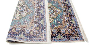 Cream Floral Kirman 4X6 Oriental Rug