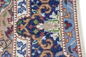 Cream Floral Kirman 4X6 Oriental Rug