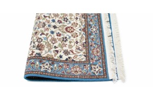 Cream Floral Kirman 3X4 Oriental Rug