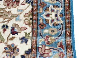 Cream Floral Kirman 3X4 Oriental Rug