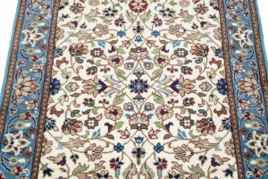 Cream Floral Kirman 3X4 Oriental Rug