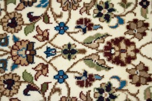 Cream Floral Kirman 3X4 Oriental Rug