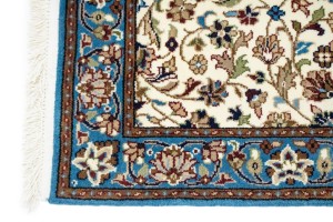 Cream Floral Kirman 3X4 Oriental Rug