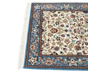 Cream Floral Kirman 3X4 Oriental Rug