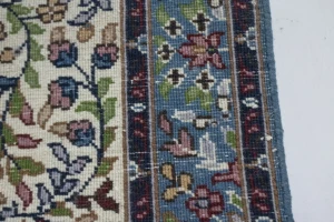 Cream Floral Kirman 3X4 Oriental Rug