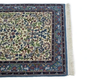 Cream Floral Kirman 3X4 Oriental Rug