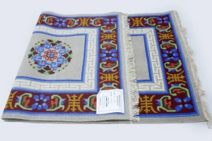 Cool Grey Floral 3X6 Chinese Style Oriental Rug