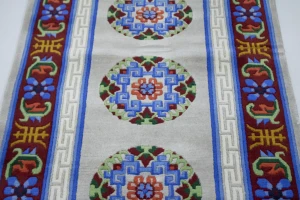 Cool Grey Floral 3X6 Chinese Style Oriental Rug