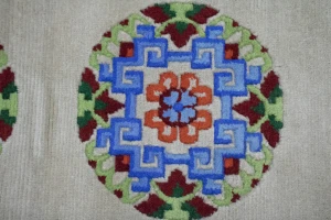 Cool Grey Floral 3X6 Chinese Style Oriental Rug