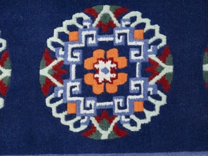 Navy Blue Floral 3X6 Chinese Style Oriental Rug
