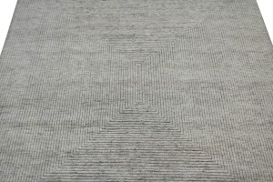 Cream Geometric 8X10 Oriental Modern Rug