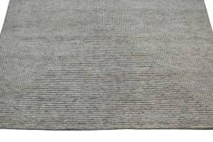 Cream Geometric 8X10 Oriental Modern Rug