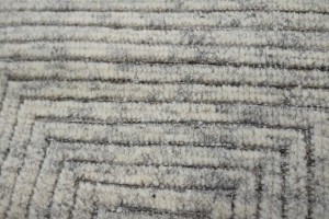 Cream Geometric 8X10 Oriental Modern Rug