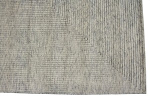 Cream Geometric 8X10 Oriental Modern Rug