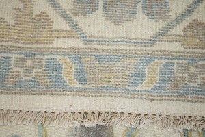 Cream Floral Traditional 8X10 Casual Oushak Oriental Rug