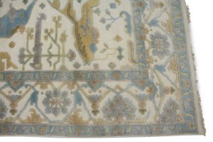 Cream Floral Traditional 8X10 Casual Oushak Oriental Rug