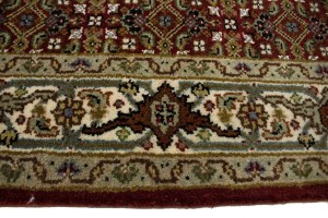 Red Floral Geometric 3X5 Tabriz Fish Mahi Oriental Rug