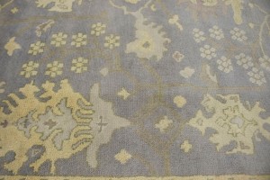 Light Gray Floral 8X10 Oushak Chobi Oriental Rug