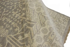 Warm Stone Floral 8'5X9'9 Oushak Chobi Oriental Rug