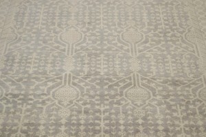 Warm Stone Floral 8'5X9'9 Oushak Chobi Oriental Rug