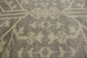 Warm Stone Floral 8'5X9'9 Oushak Chobi Oriental Rug
