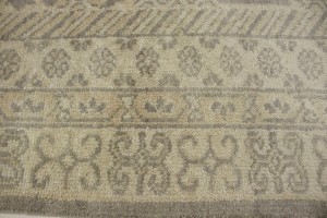 Warm Stone Floral 8'5X9'9 Oushak Chobi Oriental Rug