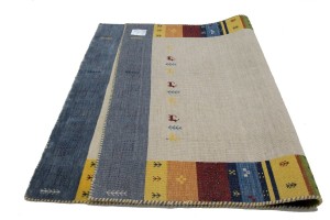 Multicolored Tribal Border 4'7X6'5 Lori Gabbeh Oriental Rug
