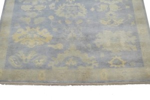 Gray Floral 8X10 Oushak Chobi Oriental Rug