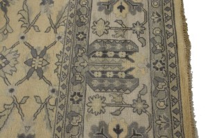 Vanilla Cream Floral 12X15 Oushak Chobi Oriental Rug