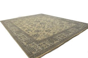 Vanilla Cream Floral 12X15 Oushak Chobi Oriental Rug