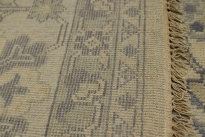 Vanilla Cream Floral 12X15 Oushak Chobi Oriental Rug